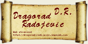 Dragorad Radojević vizit kartica